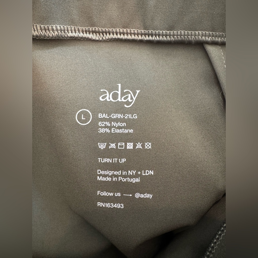 Aday Turn It Up Pants in Olive Green - Picture 6 of 8